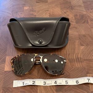 Persol Tortoise Sunglasses with brown lenses (black case included)
